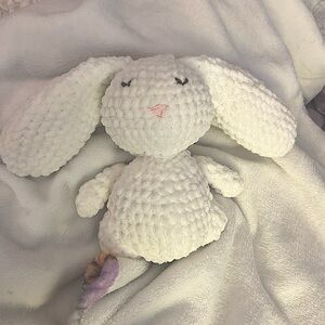 HANDMADE crochet bunny, chunky yarn